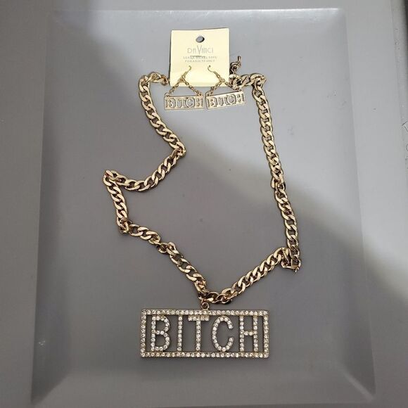 Da Vinci Jewelry - Womens Fashion costume jewelry chain with earrings NWT
